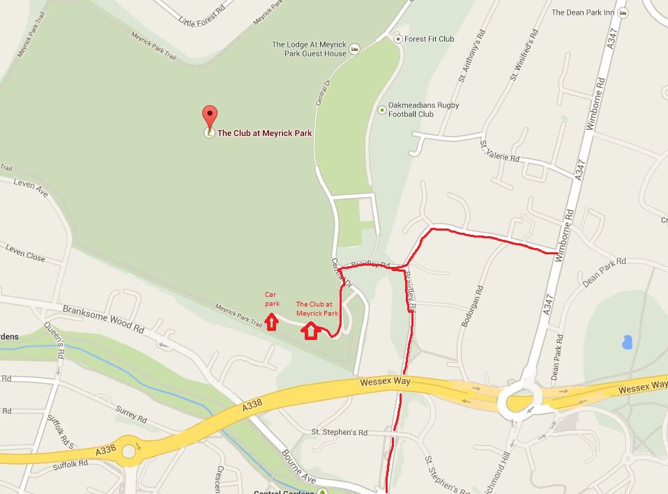 Directions to Lilliput Health BOURNEMOUTH